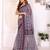 Wine woven cotton saree with blouse piece