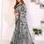 Grey woven cotton saree with blouse piece