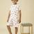 lycra woven half sleeves placement printed t-shirt and short set - white