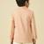 full sleeves blazer set with graphic printed t-shirt - peach