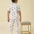 lycra woven full sleeves placement printed t-shirt and track set - beige