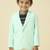 full sleeves blazer set with graphic printed t-shirt - neon green