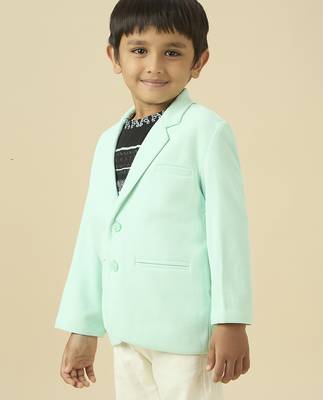 full sleeves blazer set with graphic printed t-shirt - neon green 3