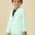 full sleeves blazer set with graphic printed t-shirt - neon green