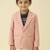 full sleeves blazer set with graphic printed t-shirt - baby pink