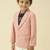 full sleeves blazer set with graphic printed t-shirt - baby pink