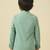 full sleeves blazer set with graphic printed t-shirt - green