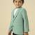 full sleeves blazer set with graphic printed t-shirt - green