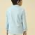 full sleeves blazer set with graphic printed t-shirt - blue