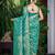 Manohari women's most trendy banarasi satin silk woven aqua green saree with heavy jacquard work saree with blouse piece