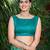 Manohari women's most trendy banarasi satin silk woven aqua green saree with heavy jacquard work saree with blouse piece