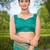 Manohari women's most trendy banarasi satin silk woven aqua green saree with heavy jacquard work saree with blouse piece