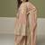 Light peach chinon silk embroidered sharara suit