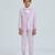 pleated collar suit set full sleeves blazer, shirt, pant and waist coat with bow tie - mauve
