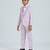 pleated collar suit set full sleeves blazer, shirt, pant and waist coat with bow tie - mauve