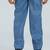 pleated collar suit set full sleeves blazer, shirt, pant and waist coat with bow tie - blue