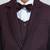 pleated collar suit set full sleeves blazer, shirt, pant and waist coat with bow tie - wine