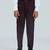 pleated collar suit set full sleeves blazer, shirt, pant and waist coat with bow tie - wine