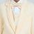 pleated suit set full sleeves blazer, shirt, pant and waist coat with bow tie - cream