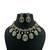 Antique green meenakari necklace set with kundan work handcrafted ethnic jewelry by treemoda