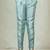 Boys cotton silk geometric patchwork embroidered kurta set- teal blue