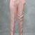 Boys cotton silk geometric patchwork embroidered kurta set- blush peach