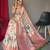 Pink embellished self design silk blend saree with blouse