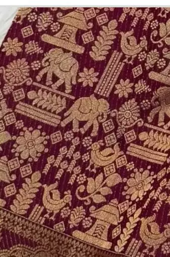 Woven Silk Women's Saree With Blouse 