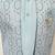 Boys cotton silk geometric sequined floral embroidered kurta shrug set- aqua blue