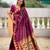 Soft pethani silk saree with zari weawing  motifs design and meenakari  weawing rich pallu.