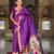 Soft pethani silk saree with zari weawing  motifs design and meenakari  weawing rich pallu.