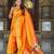 Soft pethani silk saree with zari weawing  motifs design and meenakari  weawing rich pallu.