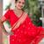 Soft banarasi silk saree with zari weaving  motifd design all over the saree.