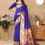 Soft pethani silk saree with zari weawing  motifs design and meenakari  weawing rich pallu.