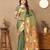 Soft pethani silk saree with zari weawing  motifs design and meenakari  weawing rich pallu.