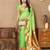 Soft pethani silk saree with zari weawing  motifs design and meenakari  weawing rich pallu.