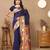 Soft pethani silk saree with zari weawing  motifs design and meenakari  weawing rich pallu.