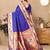 Soft pethani silk saree with zari weawing  motifs design and meenakari  weawing rich pallu.