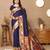 Soft pethani silk saree with zari weawing  motifs design and meenakari  weawing rich pallu.