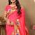 Soft pethani silk saree with zari weawing  motifs design and meenakari  weawing rich pallu.