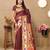 Soft pethani silk saree with zari weawing  motifs design and meenakari  weawing rich pallu.