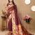 Soft pethani silk saree with zari weawing  motifs design and meenakari  weawing rich pallu.