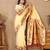 Soft pethani silk saree with zari weawing  motifs design and meenakari  weawing rich pallu.