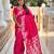 Soft banarasi silk saree with zari weaving meenakari touchup design all over the saree.