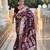 Soft banarasi silk saree with zari weaving meenakari touchup design all over the saree.