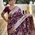 Soft banarasi silk saree with zari weaving meenakari touchup design all over the saree.