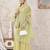Pista georgette embroidered sharara suit