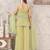 Pista georgette embroidered sharara suit