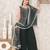 Green georgette embroidered sharara suit