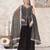 Black georgette embroidered sharara suit